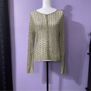 Gold Knit Cardigan
